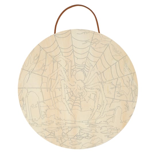 8" Spider Paint-by-Number Plywood Surface Kit by Artist's Loft®